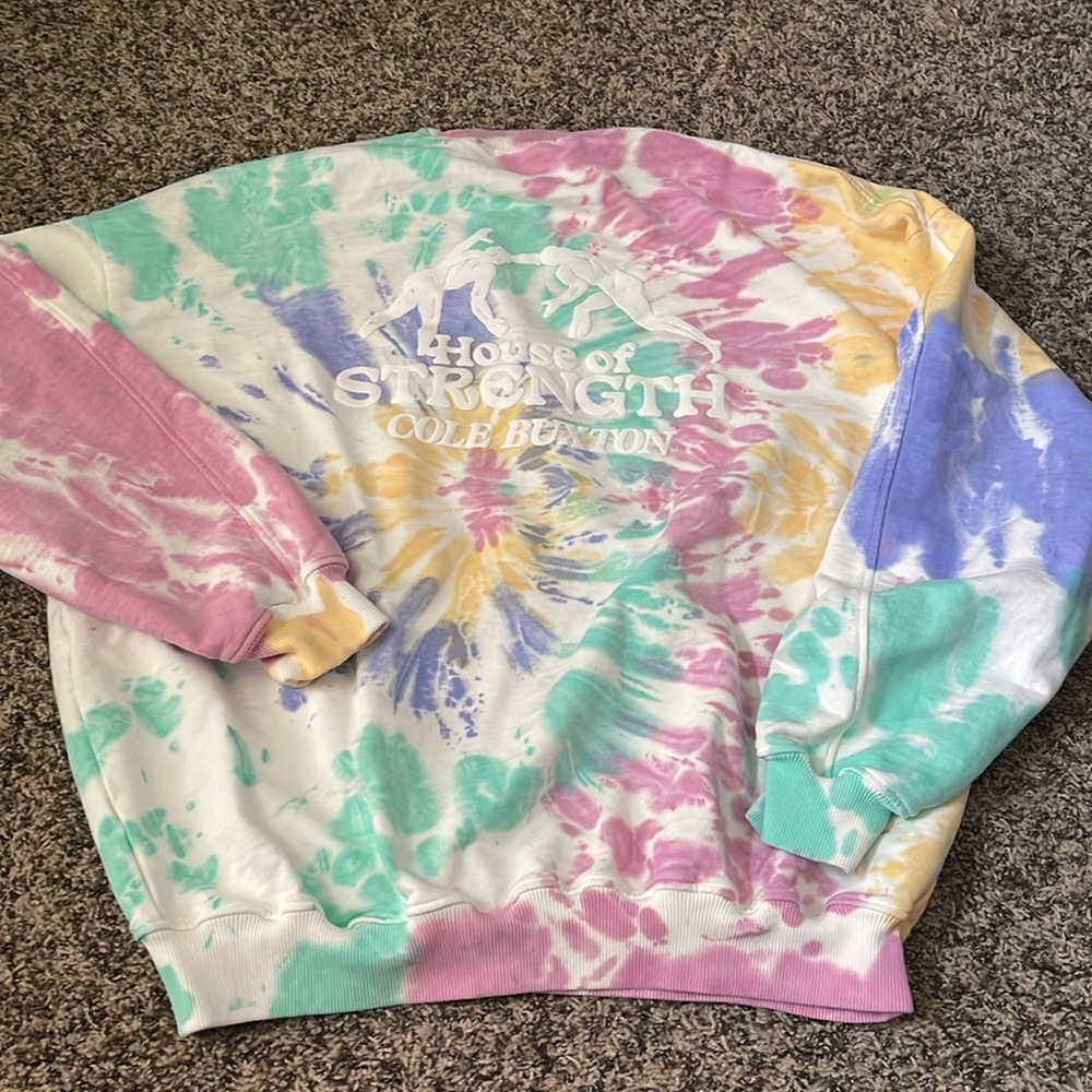 Cole Buxton Men's Tie Dye Crew Sweatshirt - XXL - Picture 7 of 8